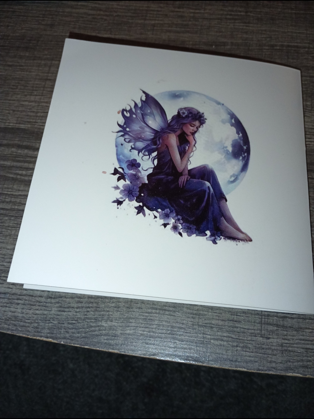 Fantasy Fairy Moon Card - Handmade - Picture 3 of 4